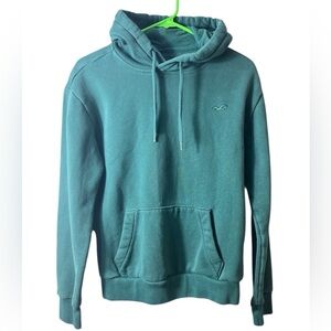 Hollister Green Pullover Logo Hoodie Size XS Streetwear Casual Y2K Surfer